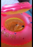泳乐宝 新安全升级版防侧翻蛇形泳圈 宝宝儿童加厚环型充气泳圈 蓝色M码 实拍图