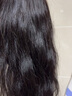 亞溪全真人發(fā)馬尾假發(fā)女大波浪中長(cháng)梨花卷發(fā)真人頭發(fā)絲內扣高馬尾辮子 35長(cháng) 黑棕色 綁帶式 曬單實(shí)拍圖