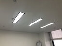 凱迪拉曼超薄嵌入式led長條燈會(huì)議室暗裝平板燈辦公室頂燈過道走廊吊頂燈 嵌入式薄辦公燈20x120cm黑殼白光 曬單實(shí)拍圖