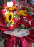 花藝灣鮮花同城配送康乃馨玫瑰混搭花束送媽媽長(cháng)輩生日禮物全國花店 大氣·33朵玫瑰康乃馨5朵向日葵 全國同城配送 留言送花日期 曬單實(shí)拍圖