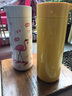 artiart 臺灣Artiart創(chuàng  )意不倒杯保溫杯大容量便攜杯真空不銹鋼杯子400ml 火烈鳥(niǎo) 曬單實(shí)拍圖