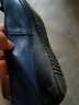 啄木鳥休閑簡約夏季大碼平跟軟底真皮女鞋休閑牛皮女單鞋媽媽鞋瓢鞋孕婦 藍(lán)色 38 曬單實拍圖