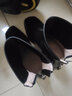 淺町黑色高跟短靴女方頭粗跟馬丁靴女秋冬新款防水臺小個(gè)子女靴 黑色 37 曬單實(shí)拍圖