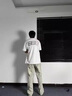 潮韓都新款牛仔褲男款春夏季拼接褲子男士高街vibe窄版休閑褲直筒微喇褲 3032黃泥色 XL 曬單實拍圖