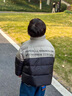 迪士尼男童羽絨服冬季2025新款兒童冬裝加厚衣服洋氣外套男孩保暖面包服 黑色 120cm 曬單實拍圖