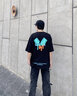GENANX閃電潮牌夏季新品100%純棉T恤男簡約Victory印花吸濕排汗情侶短袖 黑色 S 【建議】參考尺碼助手或客服 曬單實(shí)拍圖