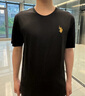 U.S. POLO ASSN.保羅短袖T恤男夏季薄款簡(jiǎn)約親膚短袖上衣 黑色 M 曬單實(shí)拍圖