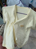 婧麒（JOYNCLEON）新生嬰兒兒衣服秋冬寶寶秋衣秋褲套裝初生幼兒0-3月分體內衣 黃色 59cm 曬單實(shí)拍圖