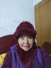 幕加格獺兔毛鴨舌帽女冬季中老年人皮草帽子冬天媽媽老太太帽圍巾5115 酒紅色 帽子+圍巾 曬單實拍圖