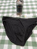 棉文化男士?jì)妊潫o(wú)痕三角褲透氣薄單層80支3D沖模 黑色（中腰） L 曬單實(shí)拍圖