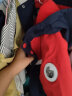 水孩儿（SOUHAIT）童装男童女加绒厚外套冬新款儿童中大童摇粒绒厚风衣上衣 藏蓝-2 110 实拍图