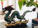 吉善緣《四季興隆》全銅龍擺件 祥龍工藝品12生肖龍青龍辦公室開(kāi)業(yè)禮品 青金色 曬單實(shí)拍圖