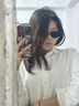 TOS復古貓眼高級感GM墨鏡女款潮網(wǎng)紅眼鏡太陽(yáng)鏡防曬防紫外線(xiàn) 曬單實(shí)拍圖