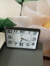 康巴丝（Compas）座钟客厅简约台钟创意石英钟时尚时钟现代简约床头钟 2990黑白 实拍图