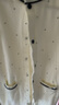 babylove嬰兒連體衣春秋純棉長袖奶白波點男女寶寶哈衣居家爬服休閑外出服 奶白 90cm 曬單實拍圖