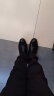 老人头（LAORENTOU）皮鞋男系带头层牛皮正装鞋男士休闲商务舒适圆头婚鞋 1717 黑 40  实拍图