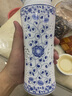 伊蓮景德鎮(zhèn)陶瓷雙層帶蓋保溫杯男女水杯青花瓷鏤空內(nèi)膽辦公杯茶杯禮品 青花鏤空福字杯一個(gè)（禮盒裝） 曬單實(shí)拍圖