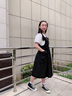 G.DUCKKIDS女童連衣裙夏季套裝2025新款小女孩休閑兩件套裙子洋氣時(shí)髦背帶裙 黑色套裝 170 建議15歲 曬單實(shí)拍圖