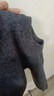 恒源祥羊毛絨衫男純色羊毛冬季羊毛針織衫圓領(lǐng)爸爸打底加厚毛衣 9801麻灰 M 165/建議90-115斤 曬單實(shí)拍圖