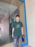 GENIOLAMODEt恤男士純棉夏季中國風(fēng)潮流印花個(gè)性圓領(lǐng)短袖男款體恤 綠色 M 曬單實(shí)拍圖