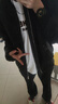 卡圖弛美式cleanfit短款ma1飛行員夾克男春秋季高街vibe棒球服外套衣服 黑色 XL 曬單實拍圖