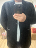 巴魯特（Brloote）針織西服男羊毛呢彈力修身西裝秋季商務(wù)休閑單西外套輕正裝 黑色 185/104A 曬單實(shí)拍圖