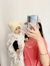 EVEBABY嬰兒披風斗蓬秋冬外出防風保暖新生兒童寶寶擋風外套披肩加絨加厚 童話城堡 三層夾棉 加厚款 90 (建議身高50-95cm) 曬單實拍圖