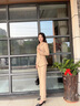 晨芙職業(yè)裝西裝套裝女長(cháng)袖氣質(zhì)女神范西服外套主持人正裝美容院工作服 單件卡其色外套 XL 建議110-120斤 曬單實(shí)拍圖