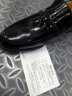 老人頭男鞋新品商務(wù)正裝皮鞋男真皮英倫休閑鞋套腳男士亮面婚鞋子 套腳款-黑色 41 曬單實(shí)拍圖