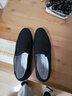 卡帝樂(lè )鱷魚(yú)（CARTELO）商務(wù)布鞋男立跟春秋新款休閑低幫老北京純色低跟辦公室正裝店 黑色 125051新款 42 曬單實(shí)拍圖