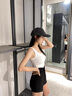 嘉麗薇背心女夏季新款西裝內(nèi)搭打底背心短款高級(jí)感遮副乳工字美背上衣 白色 L 曬單實(shí)拍圖