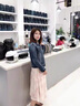 clotho Rennie品牌女裝牛仔外套女2025春秋新款時(shí)尚復(fù)古顯瘦修身夾克翻領(lǐng)上衣 深藍(lán)色 M 曬單實(shí)拍圖
