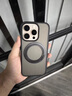 恩彩 適用蘋果16promax手機殼iphone新款高級感Magsafe磁吸帶支架防摔透明保護套 【炫酷黑】旋轉支架 iPhone 16 Pro Max 曬單實拍圖