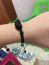 湘歌 天然黑曜石貔貅手鏈男女情侶幸運編織手繩女生日小禮物 黑曜石貔貅手鏈+證書(shū) 曬單實(shí)拍圖