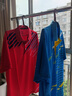 速干羽毛球服上衣男女款夏季翻領(lǐng)短袖乒乓球服網(wǎng)球服訓練跑步運動(dòng)衣比賽隊服情侶裝透氣吸汗定制印字LOGO 9811男藍上衣 3XL 曬單實(shí)拍圖