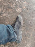 特步男鞋跑步鞋新款春季厚底旅游透气轻便网皮面休闲运动鞋慢跑鞋子男 黑色 44 实拍图