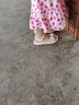 黃羚（HUANGLING）女童涼鞋夏季新款公主鞋涼鞋涉水鞋水晶鞋童鞋女童鞋沙灘鞋涼拖 乳白色 31 內長(cháng)18.5cm 曬單實(shí)拍圖
