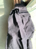 无印良品（MUJI）  女式 法兰绒 中长衬衫  长袖休闲百搭外套 纯棉全棉 BCJ16C1A 炭灰色 S-M 165/88A 实拍图