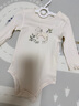 OAK FAMILY秋季新生嬰兒長(zhǎng)袖包屁衣寶寶莫代爾棉爬服哈衣 小羊果園 73cm 曬單實(shí)拍圖