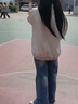 YOMC美式工裝夾克設(shè)計(jì)感外套2024新款春秋小個(gè)子薄款慵懶百搭外套女裝 白杏色 M 90-105 曬單實(shí)拍圖