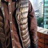阿瑪尼EMPORIO ARMANI阿瑪尼 男士羽絨馬甲背心  黑/金8NPQ01 PN29Z 00208 XL 曬單實(shí)拍圖