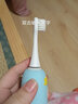 優(yōu)愛(ài)心（YOUAIXIN）兒童電動(dòng)牙刷兒童u型 +直頭 充電電動(dòng)牙刷防水防摔牙齒儀2-6-12歲 藍主機+3-6歲U頭+直頭+牙膏 曬單實(shí)拍圖