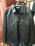 凱撒（KAISER）真皮皮衣男 海寧頭層胎牛皮短款商務(wù)休閑春秋新款機車(chē)夾克外套潮 黑色 175/XL 適合體重130-145斤 曬單實(shí)拍圖
