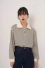 樂(lè)雅秀條紋毛衣早春夏冬季2025年新款女裝衛(wèi)衣外套女百搭寬松顯瘦針織衫 杏色 S 【80-120斤】 曬單實(shí)拍圖
