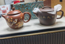 此時此刻 欽州坭興陶茶壺泡茶壺 雷套凡純手工漢瓦壺線刻壺喝茶茶具茶器 線刻漢瓦 200ml 曬單實拍圖