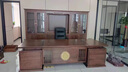 卓翰雅奢新中式烏金木大班臺實木辦公桌轉(zhuǎn)角老板桌經(jīng)理總裁書房書桌書柜 烏金木 2.4m辦公桌 曬單實拍圖