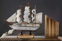墨斗鱼木质帆船摆件1132大笔筒装饰品书房桌面文具用品收纳盒装饰摆件 实拍图