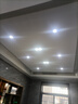 雷士照明led筒燈嵌入式天花燈6w8w10w客廳三色變光防眩開(kāi)孔7.5cm射燈 漆白（白光）開(kāi)孔7-9cm 12w 曬單實(shí)拍圖