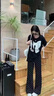 CTOX小個(gè)子黑色波點(diǎn)馬蹄西裝褲子秋2025年新款高腰微喇叭休閑運(yùn)動(dòng)褲女 黑色【款】 常規(guī) M 曬單實(shí)拍圖