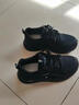 栢啟歆黑色運動(dòng)鞋女春秋季新款舒適網(wǎng)面透氣工作百搭休閑輕便厚底老爹鞋 黑色 36 曬單實(shí)拍圖